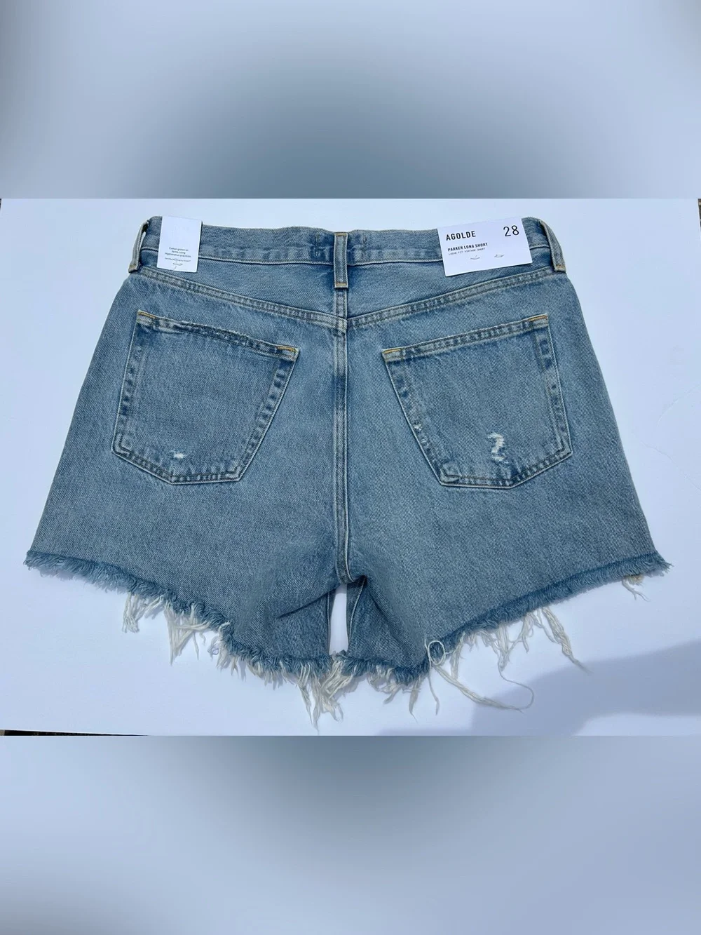 NWT🌷AGOLDE Parker Denim Long Shorts